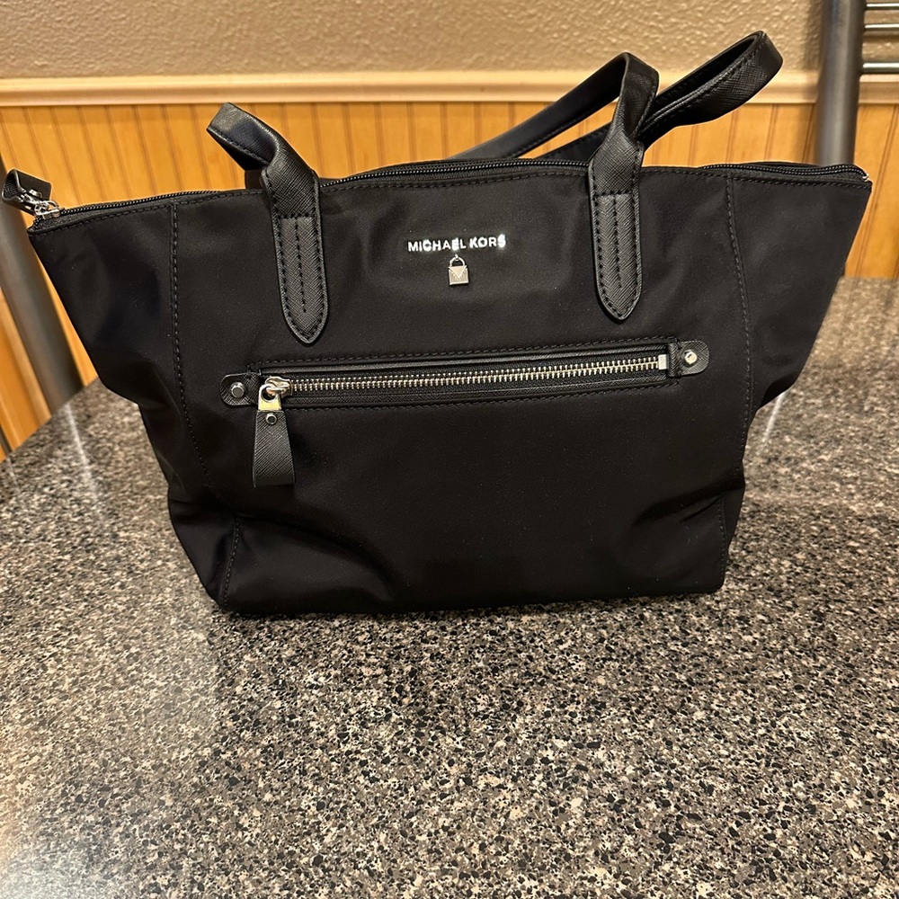 Michael Kors Black Nylon Tote Bag